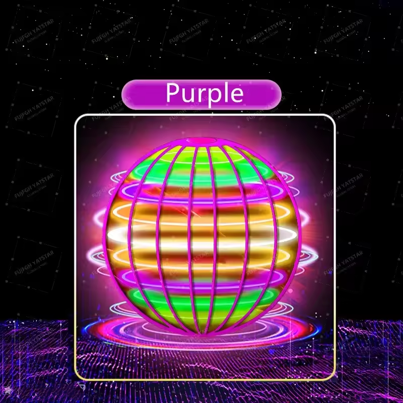 Flying Ball Suspension Color LED Automatic Boomerang Ball Gyroscopic For Children