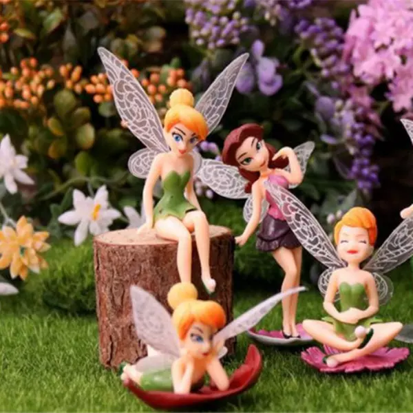 Six Miniature Garden Fairies