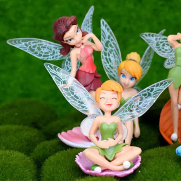 Six Miniature Garden Fairies