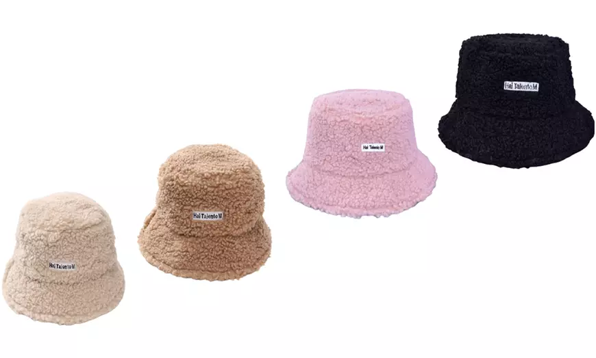 Women's Teddy Faux-Fur Bucket Hat