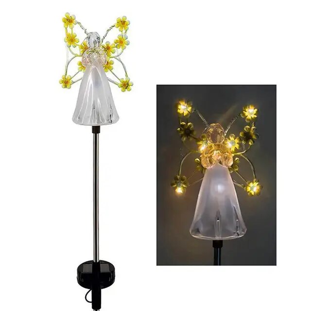 Solar LED Angel Lights Waterproof Outdoor Garden Decoration Lights