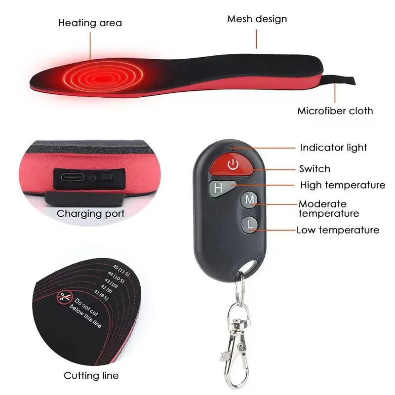 USB Electric Heated Shoe Insoles