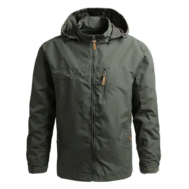 Windbreaker Men Tactical Jacket Waterproof Outdoor Hooded Coat