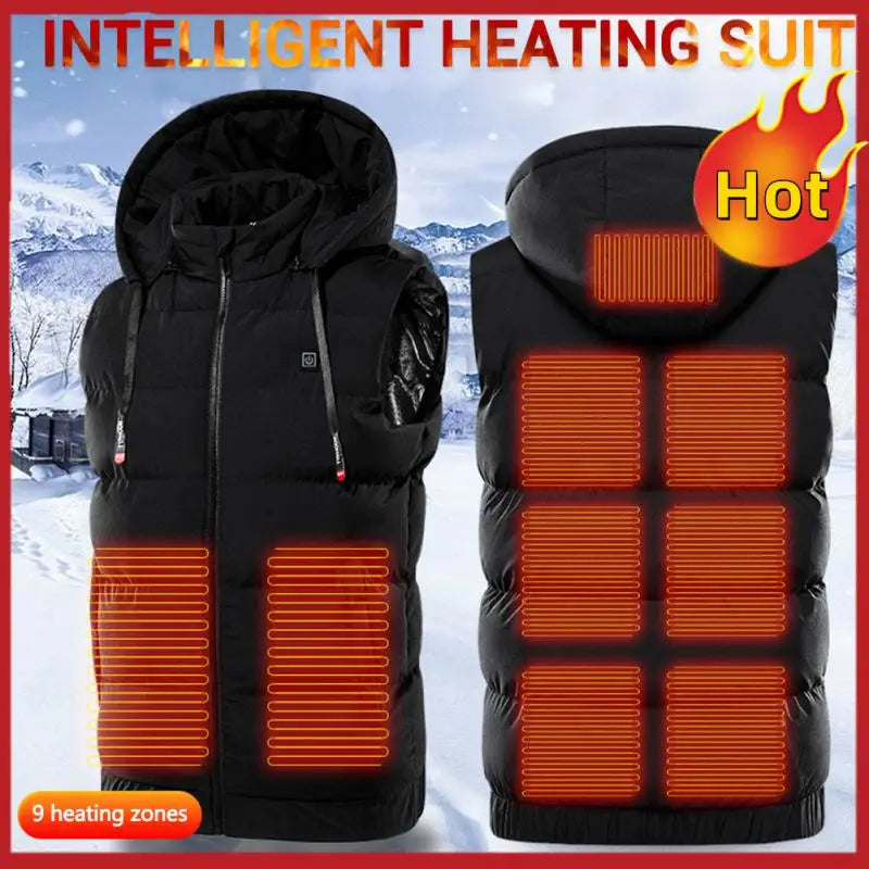 Winter Electric Heated Hooded Vest