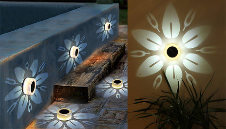 Flower Pattern Solar-Powered Garden Lights