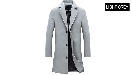 Men’s Lapel Smart Trench Coat