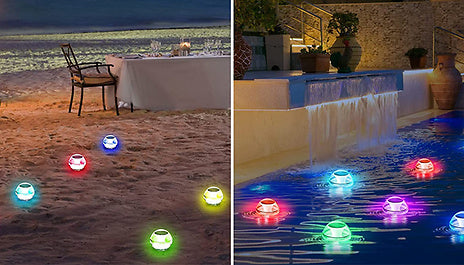 Solar Powered Colour Changing Floating Lights