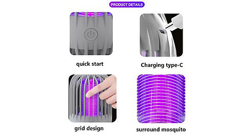 Multi-Use Bug Zapper Lamp