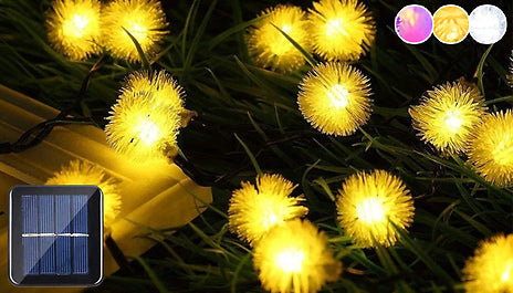 Solar Powered LED Dandelion Flower Lights