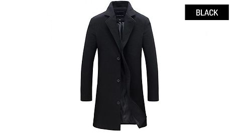 Men’s Lapel Smart Trench Coat