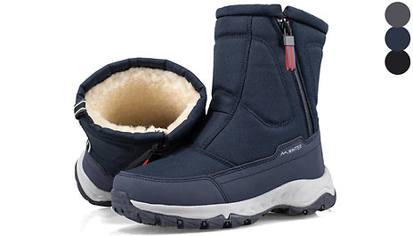 Waterproof Winter Snow Boots with Faux Fur Lining