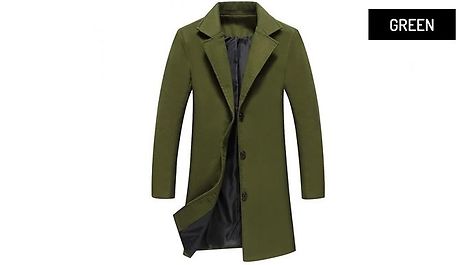 Men’s Lapel Smart Trench Coat